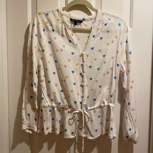 Velvet Heart Valentine blouse size M